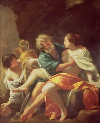 Lot och hans döttrar, ca 1630